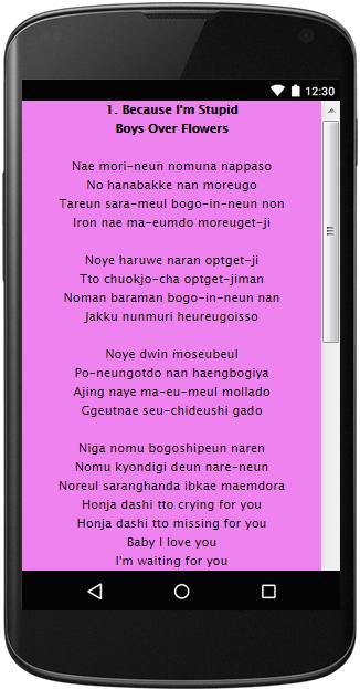 Boys Over Flowers Letras