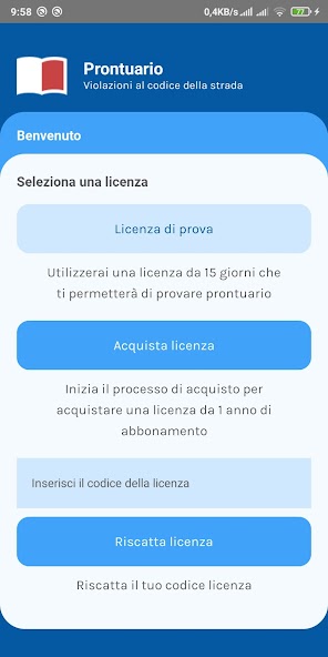 Prontuario Codice della Strada