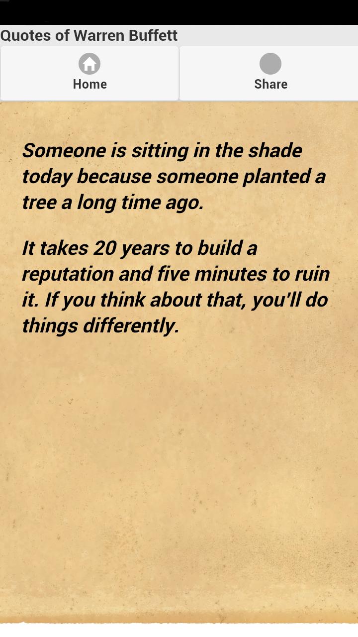 Quotes of Warren Buffett