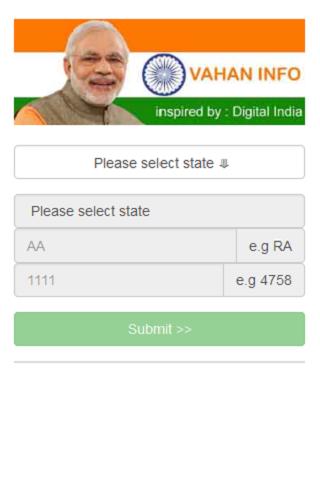 Vahan Info - Search RTO India