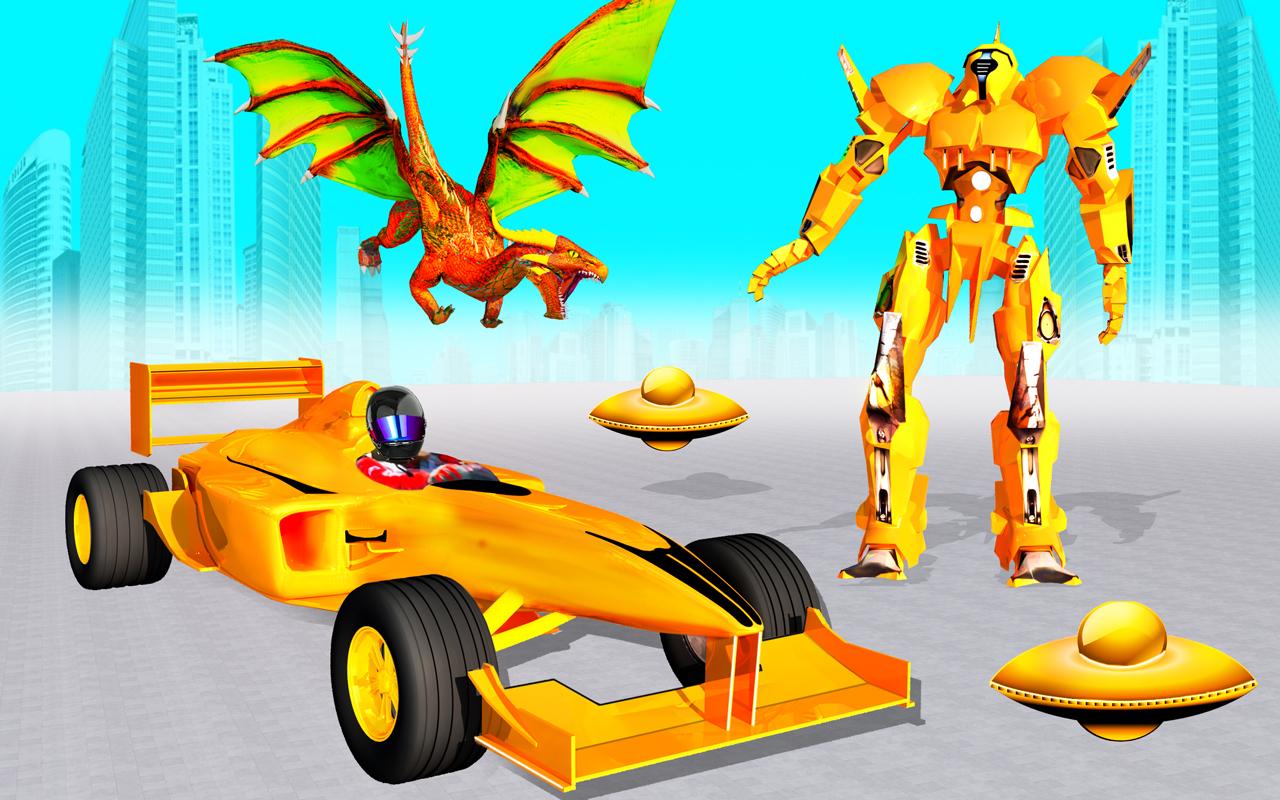 Flying Dragon Robot Car Games