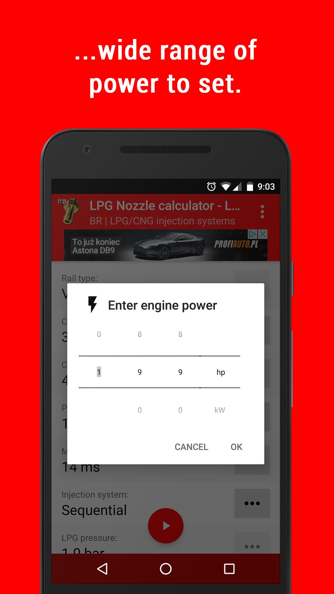 LPG Injection Rail Nozzle Diameter Calculator-Lite
