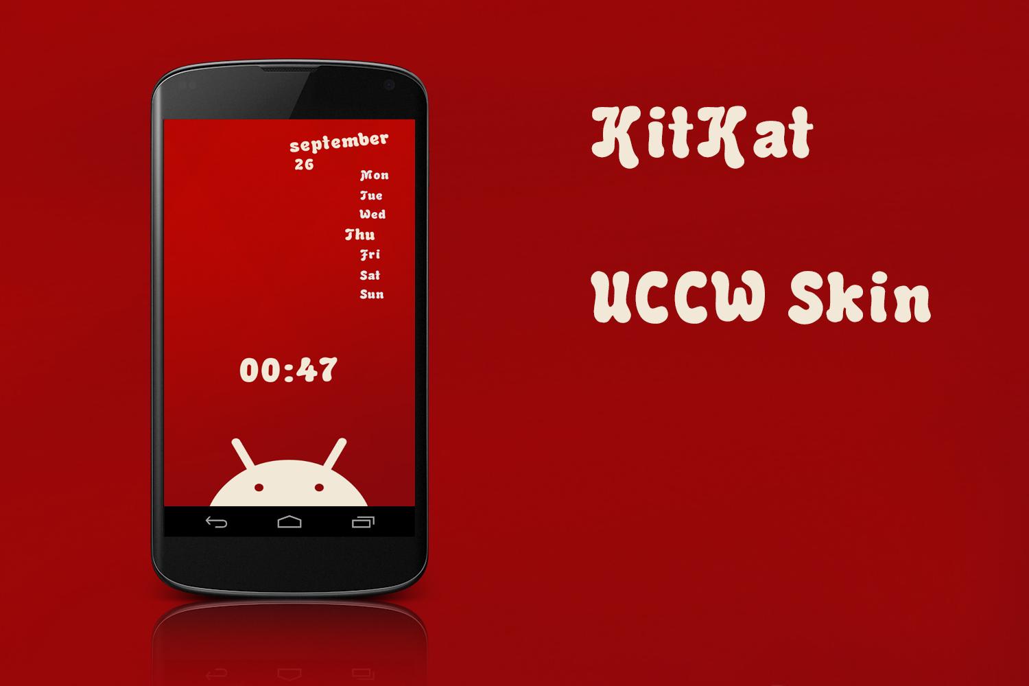Kitkat Clock & Date UCCW Skin