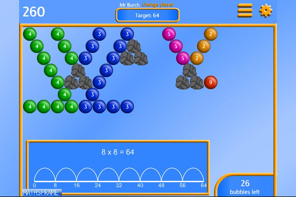 Bubble Pop Multiplication Free