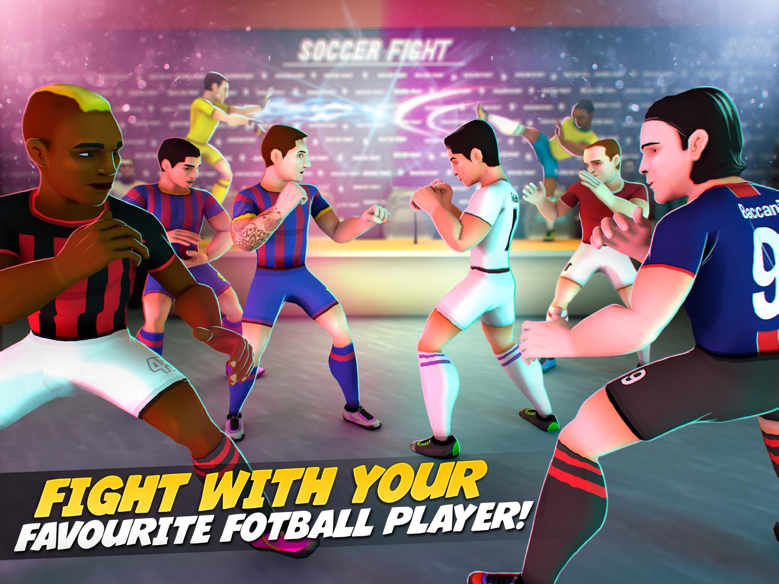 Press Room Soccer Fight! Football Player Combat 3D
