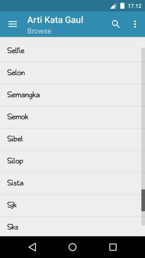 Arti Kata Gaul Terbaru