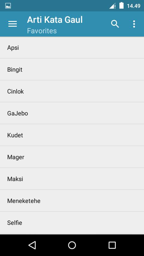 Arti Kata Gaul Terbaru