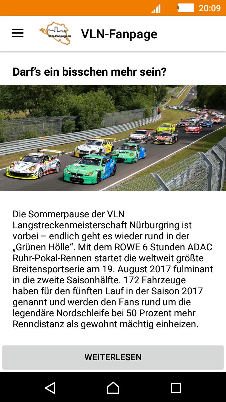 VLN-Fanpage News