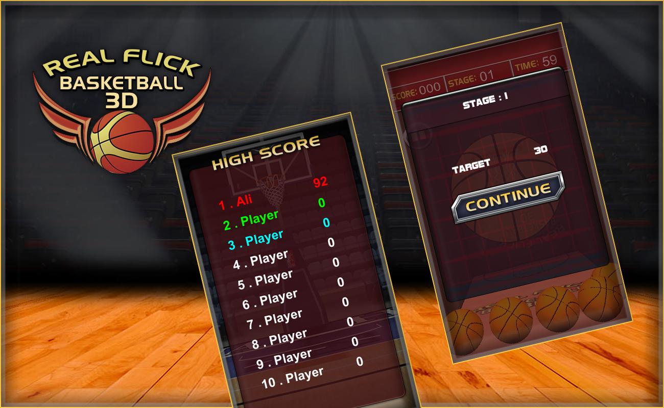 Real Flick Basketball 3D