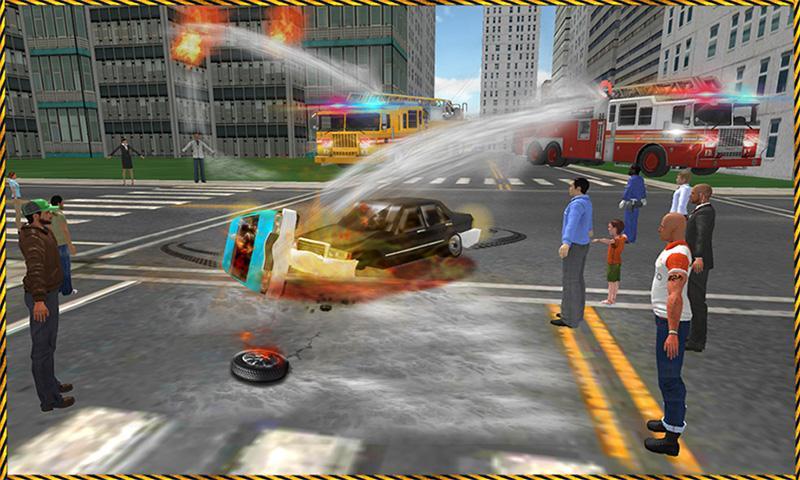 Fire Driver Truck City Rescue