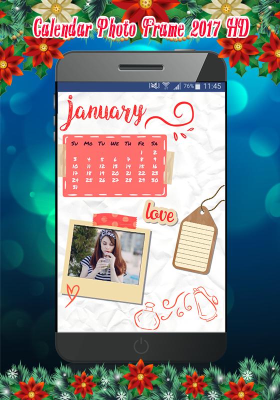 Calendar Photo Frame 2017 HD