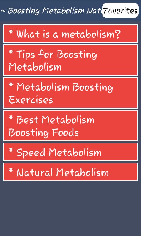 Boosting Metabolism Naturally
