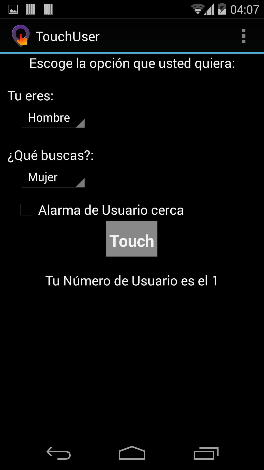 Touchuser Anonymus Chat