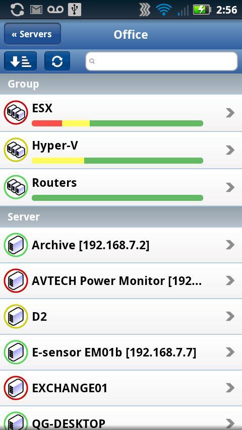 PA Server Monitor for Android