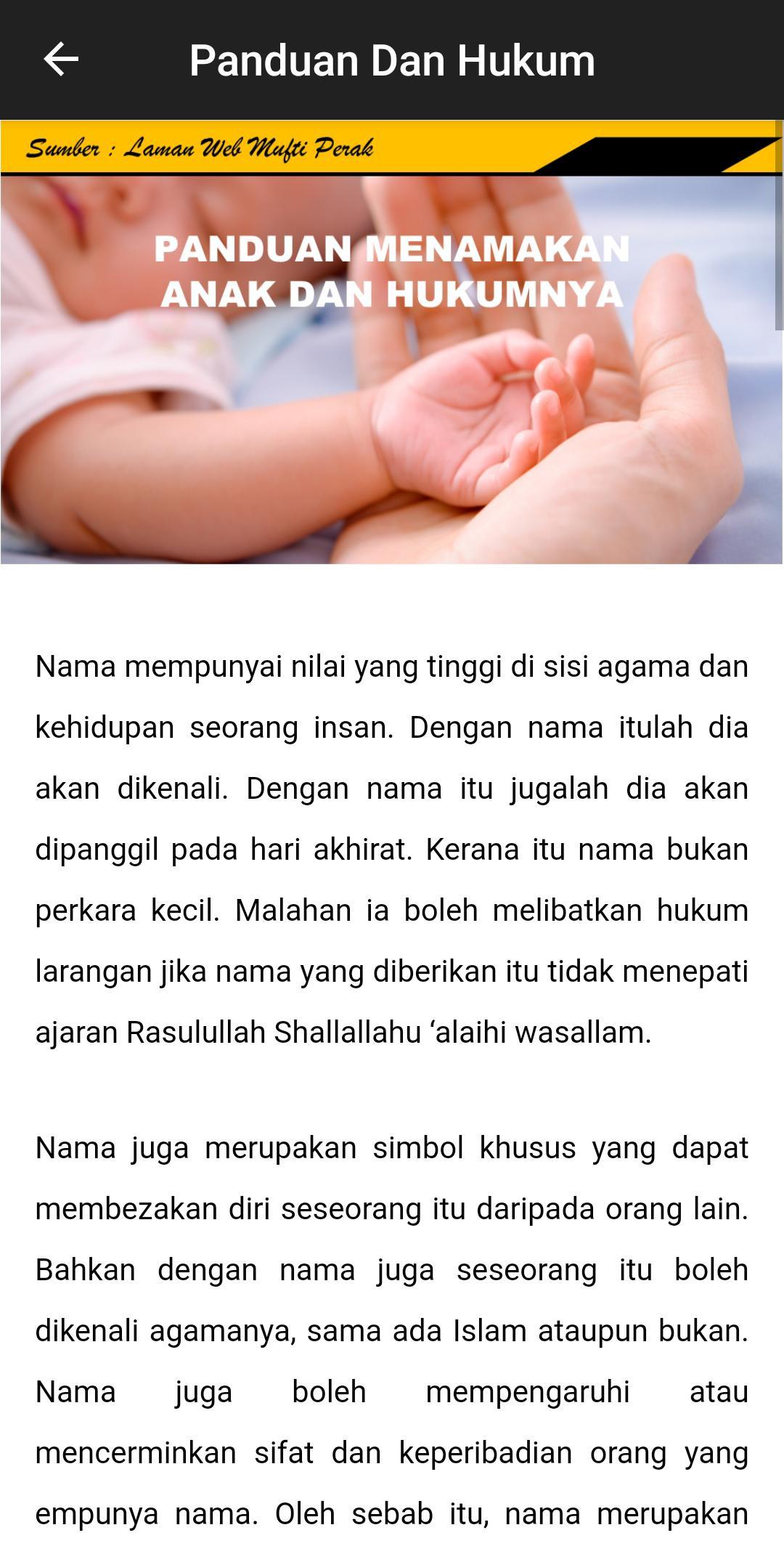 Nama Bayi Dalam Islam Dan Makn