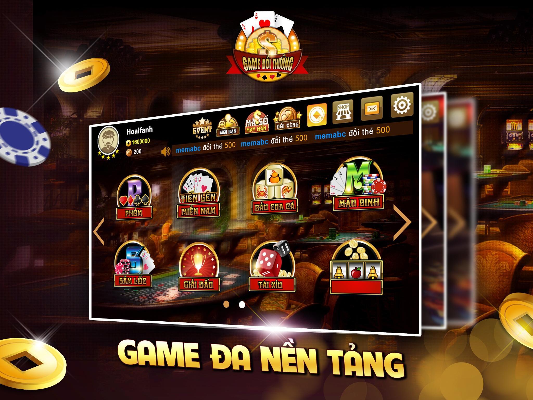Game doi thuong - Danh bai vip