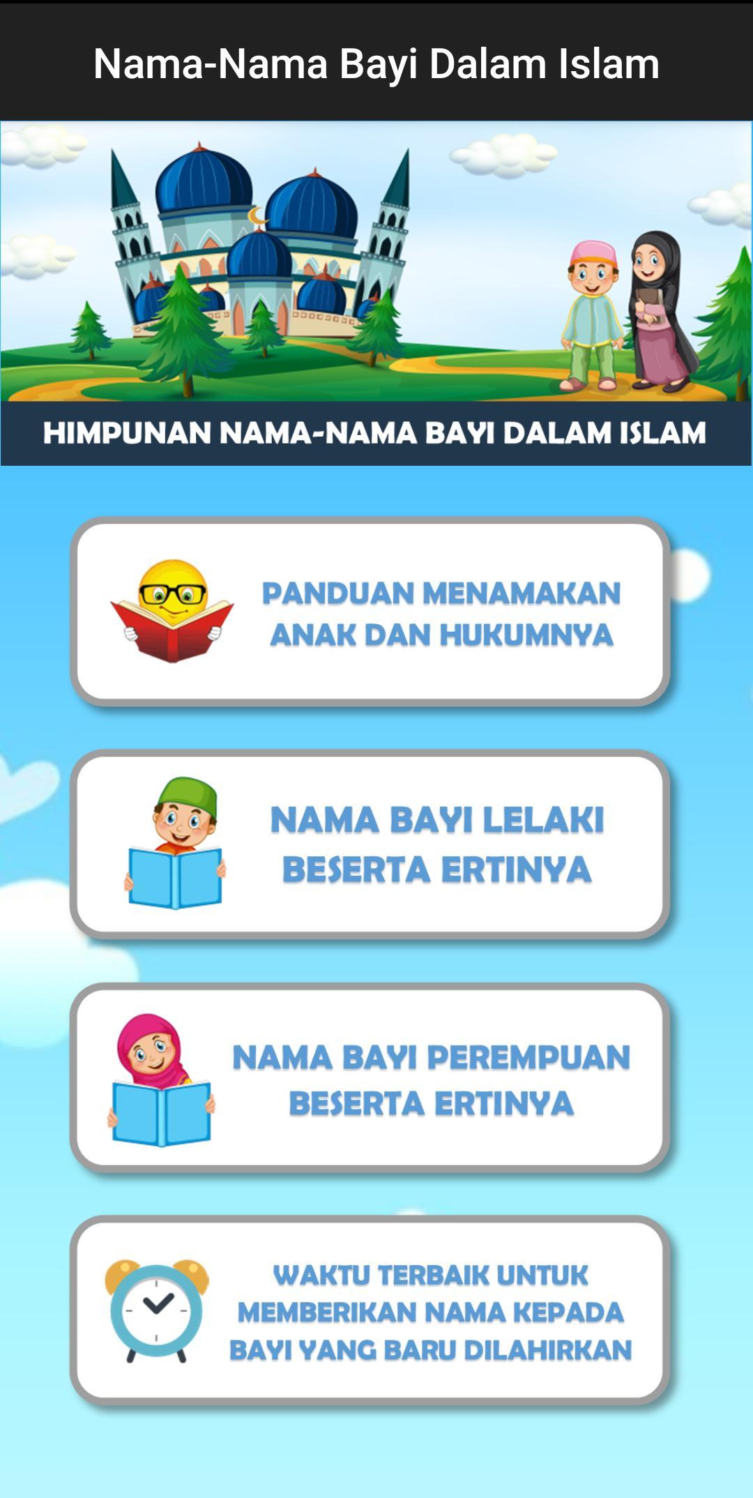 Nama Bayi Dalam Islam Dan Makn