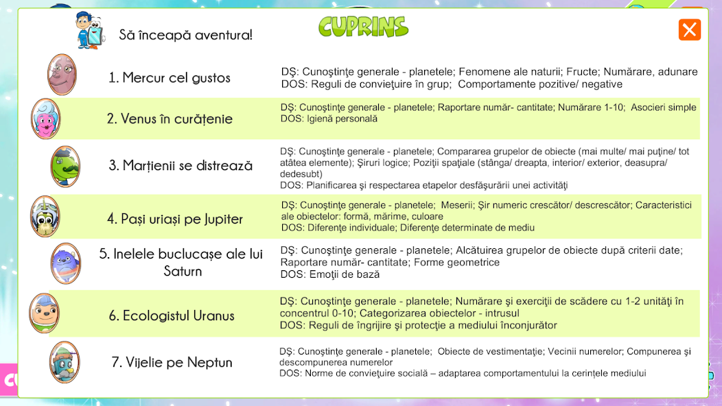 EDU Misiune spatiala