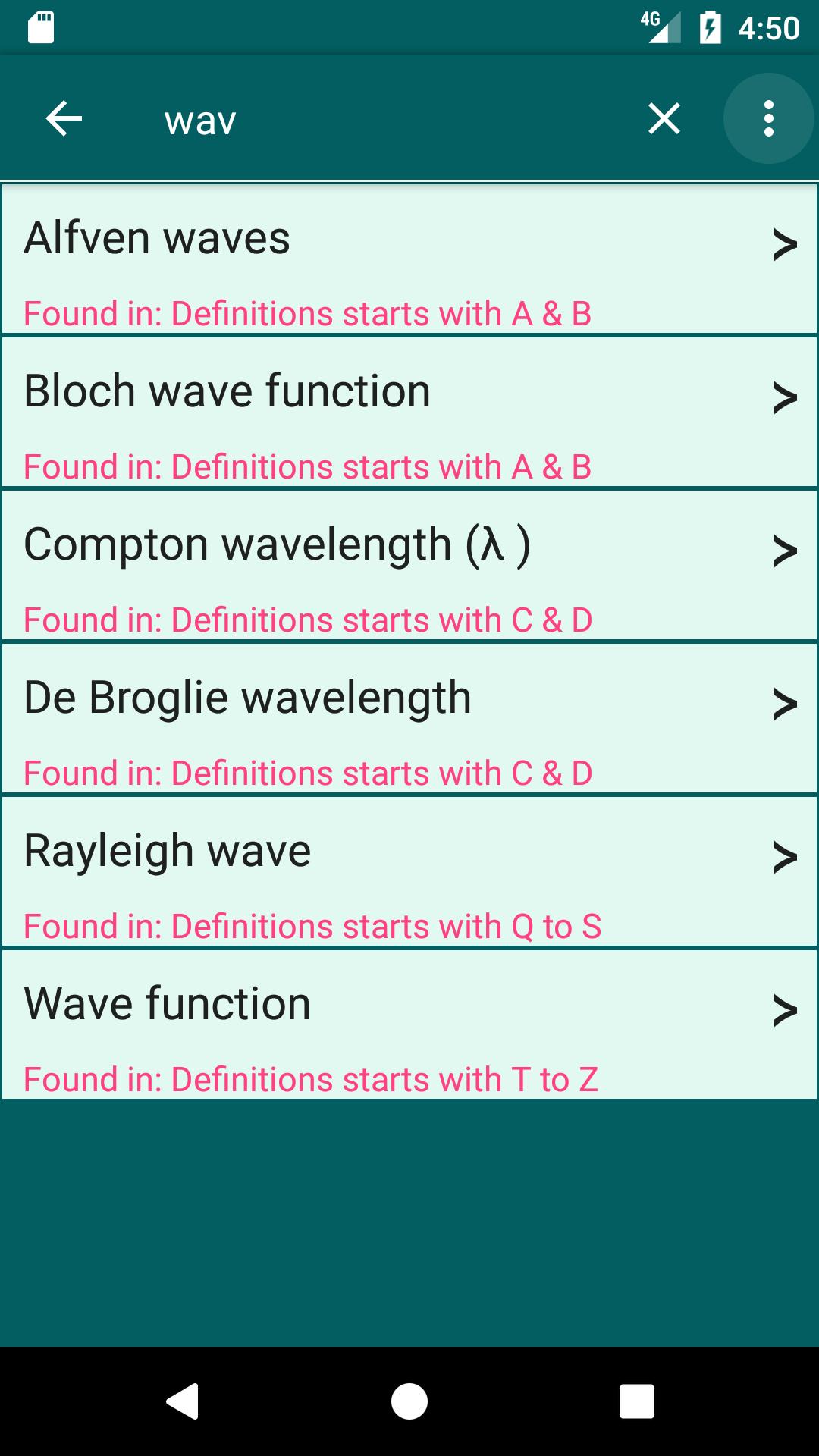 Physics, Chemistry Abr & Defs