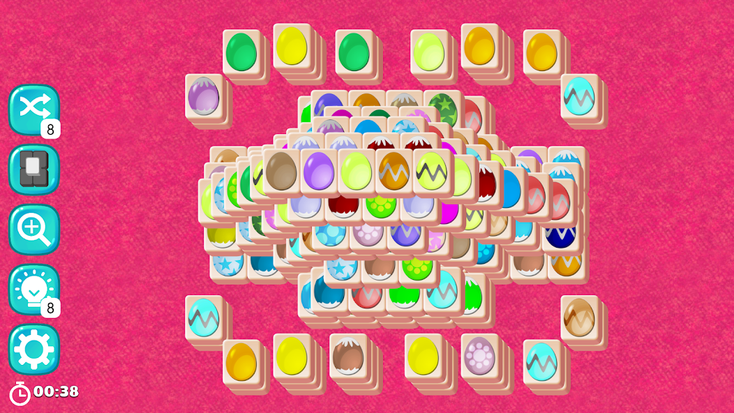 Easter Eggs Mahjong Tiles