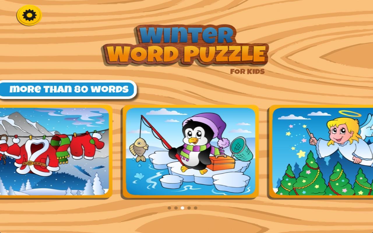 Winter Word Puzzle for Kids