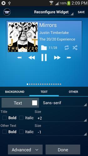 Poweramp Standard Widget Pack