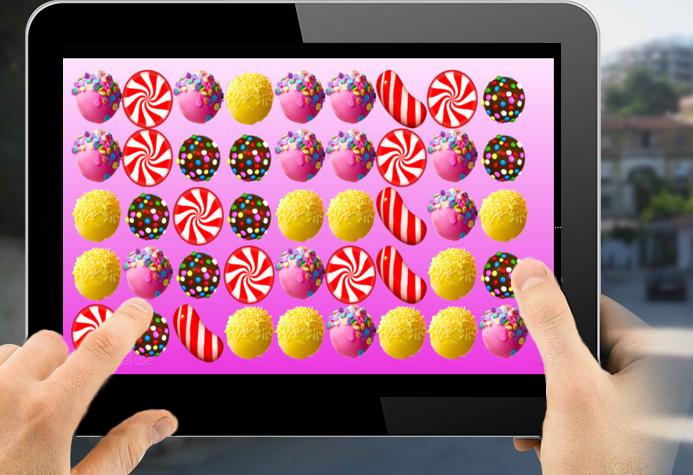 Crush  sweet candies Pop