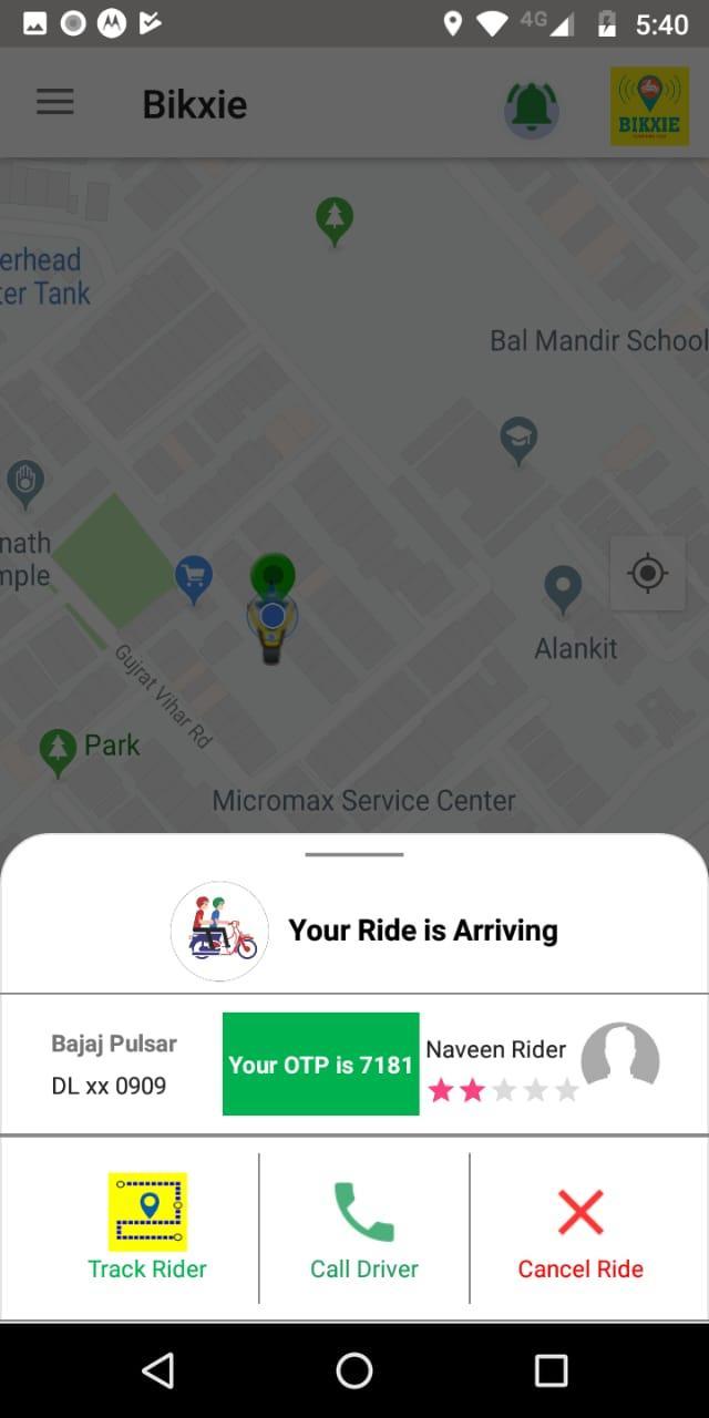 BIKXIE SuperAPP: BikeTaxi,Delivery,Dockless Rental