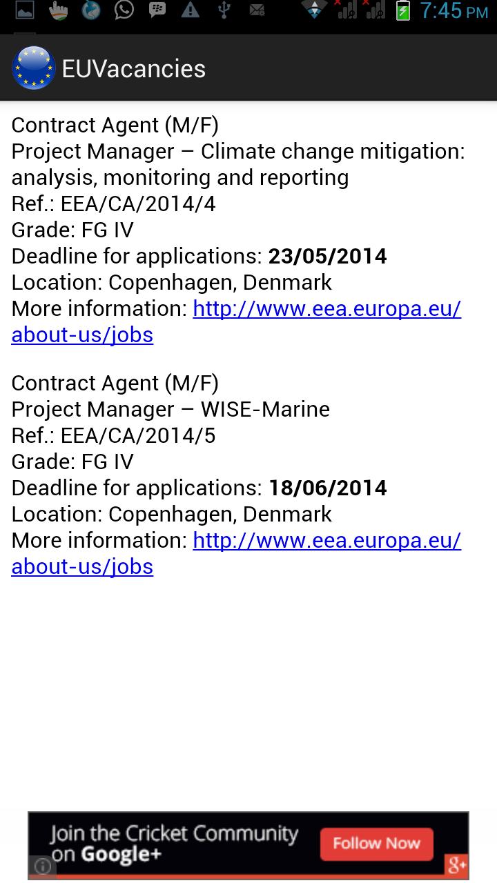 Epso Vacancies