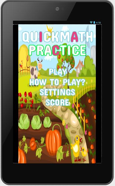 Quick Math Monster Buster