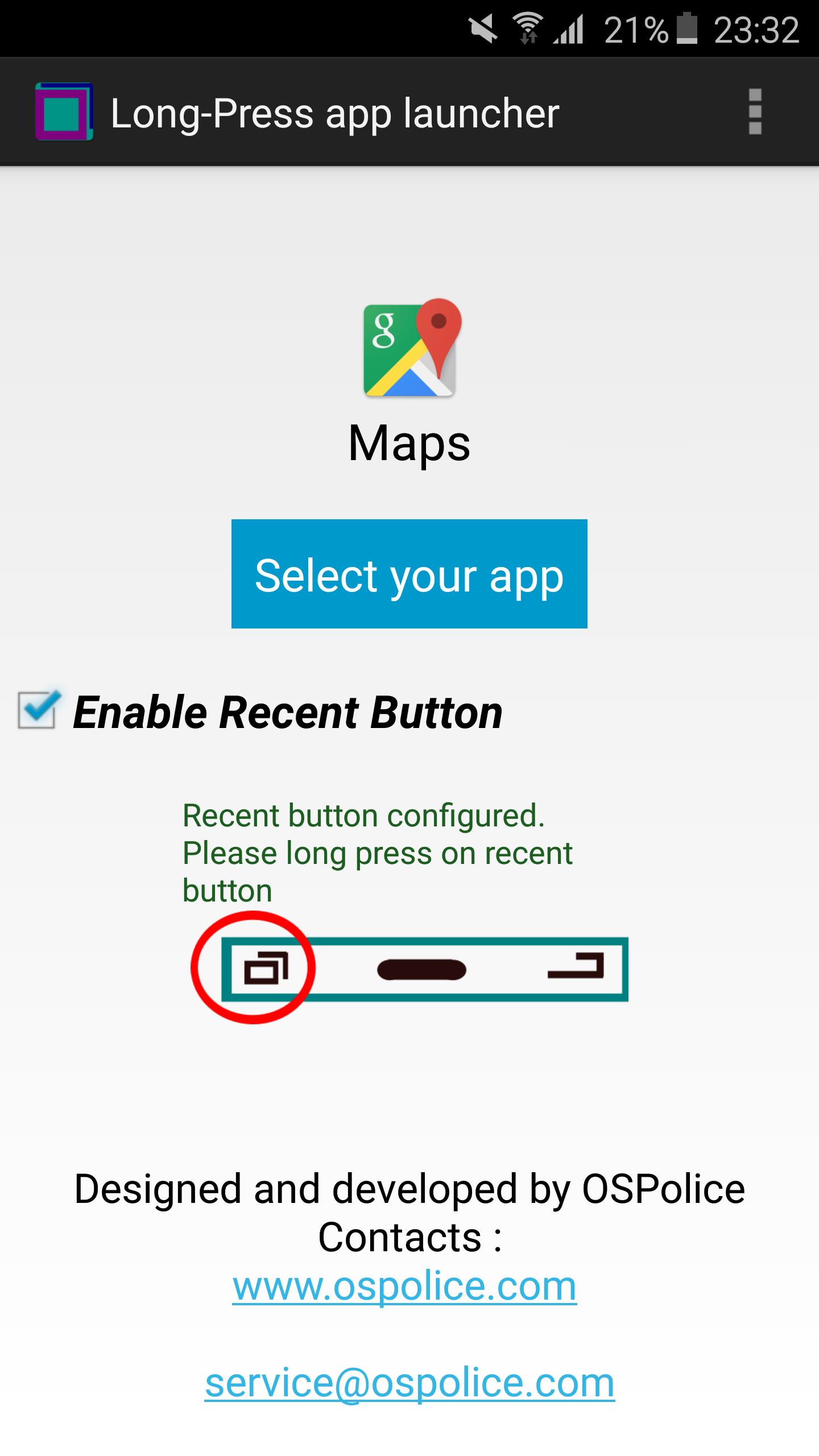Long Press APP Launcher