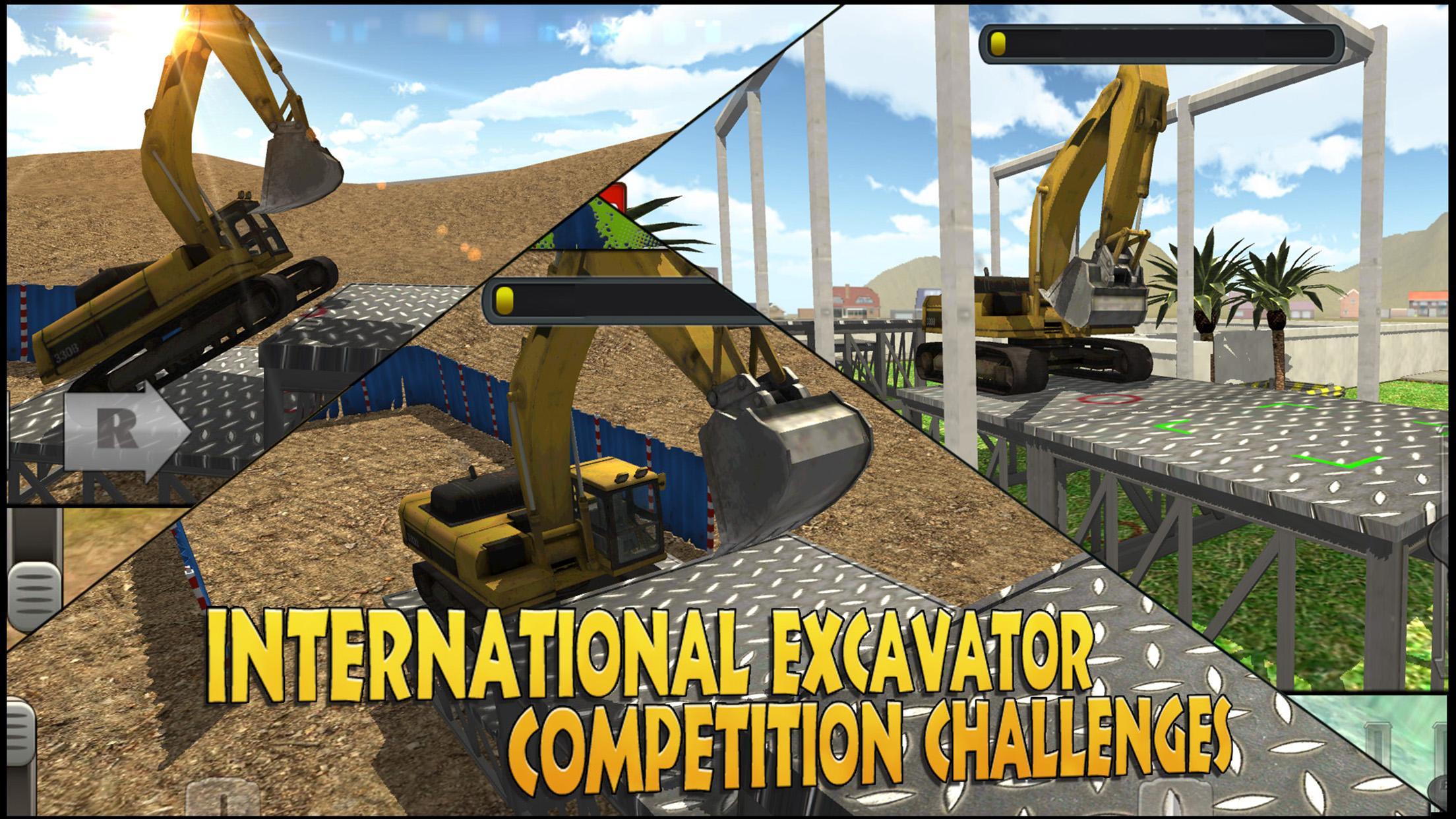 Excavator stunt