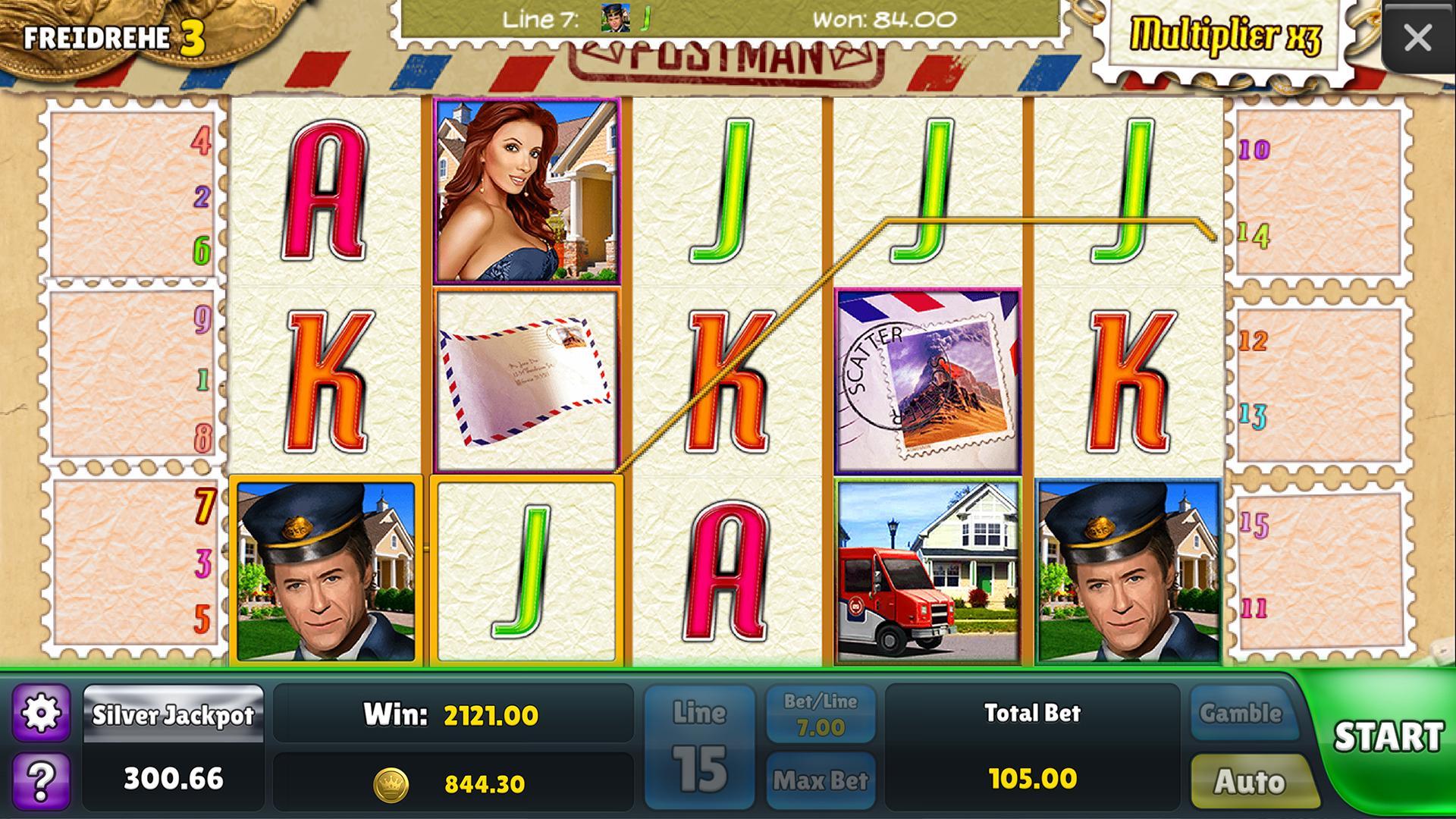 Postman Slots: Free Slot Games