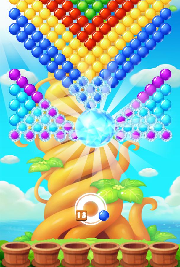 Bubble shooter earth