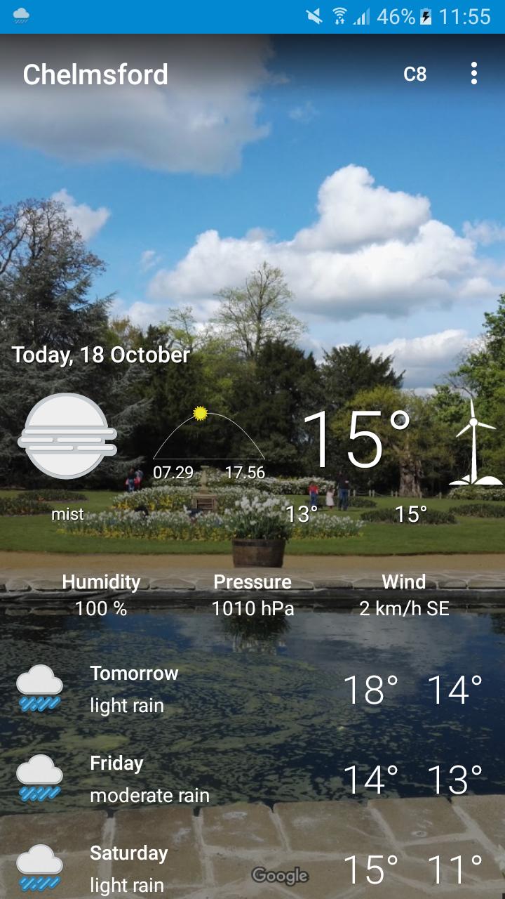 Chelmsford, Essex - Weather