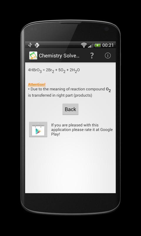 Chemistry Solver for Reactions