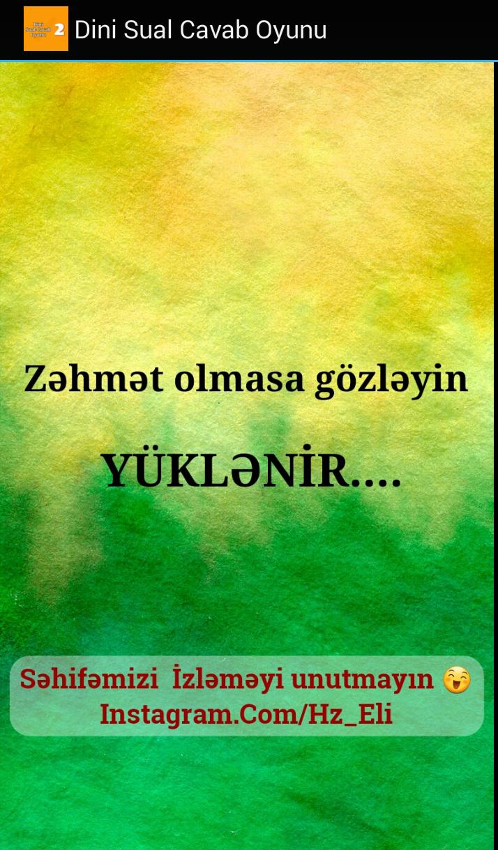 Dini Sual Cavab oyunu 2