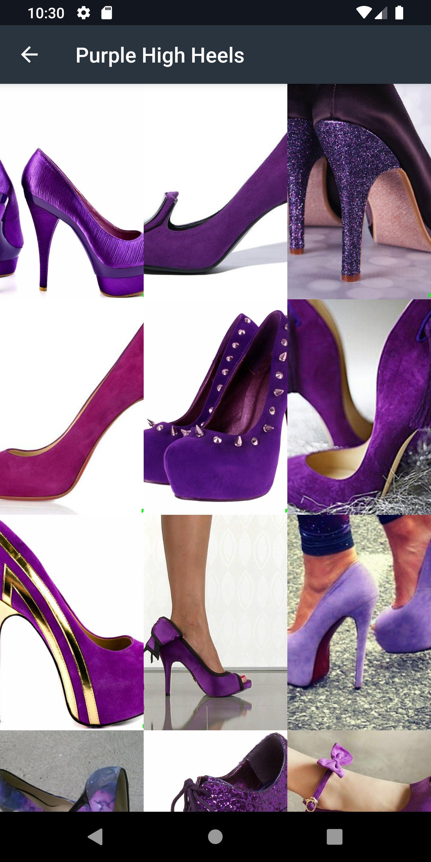 Purple High Heels