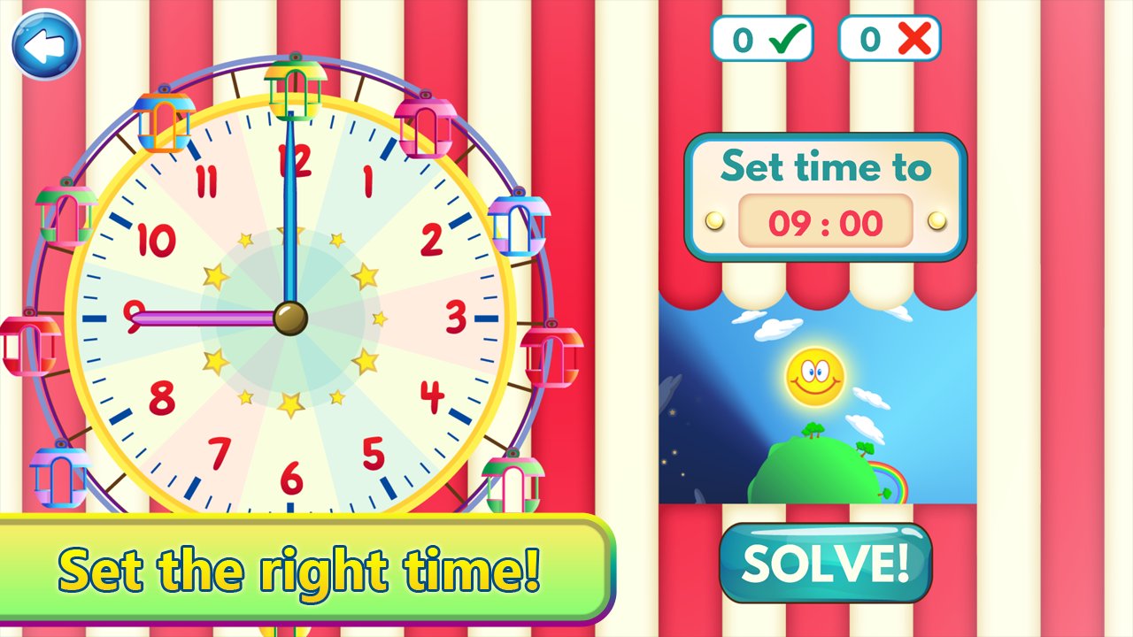 Telling Time Interactive Clock