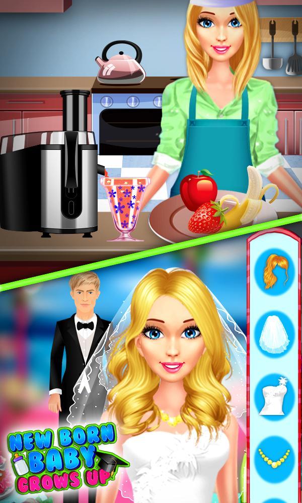 Newborn Baby Sister Grows Up