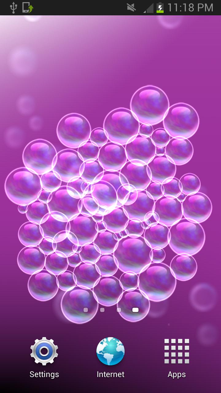 Air bubbles Live Wallpaper