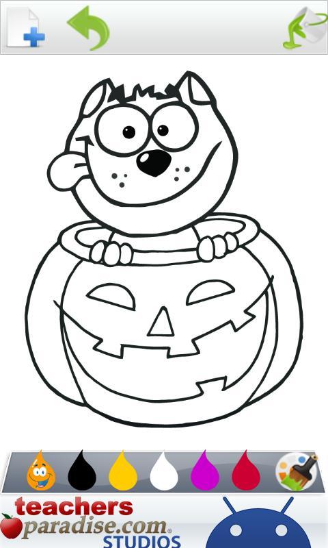 Happy Halloween Coloring Book