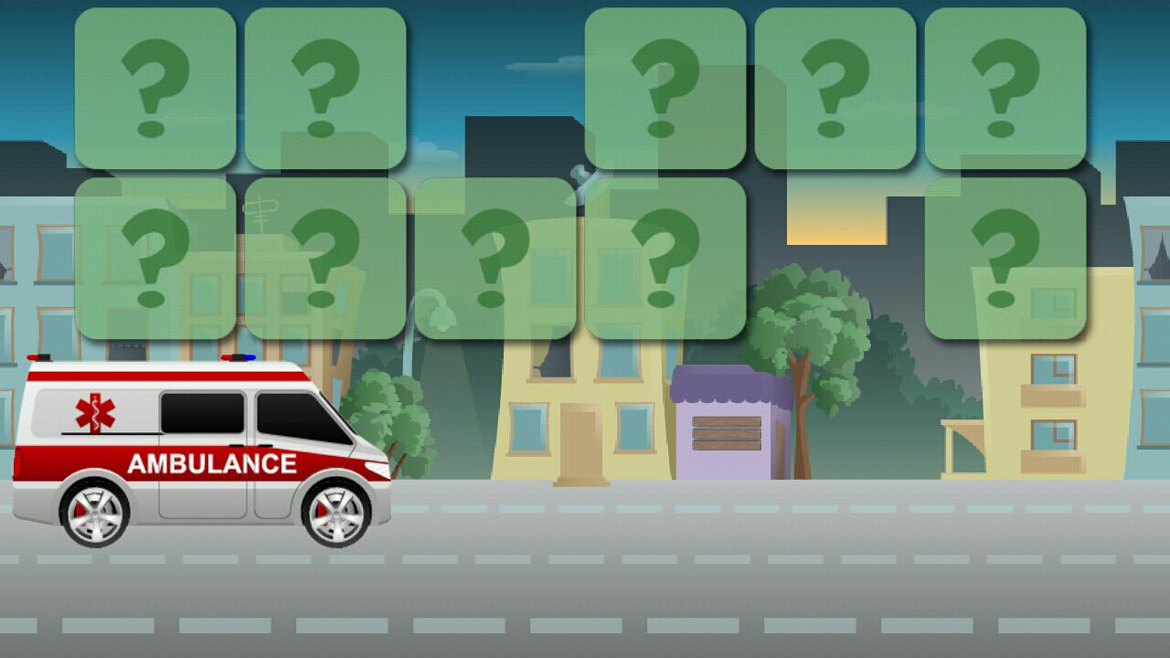 Memory cars kids game