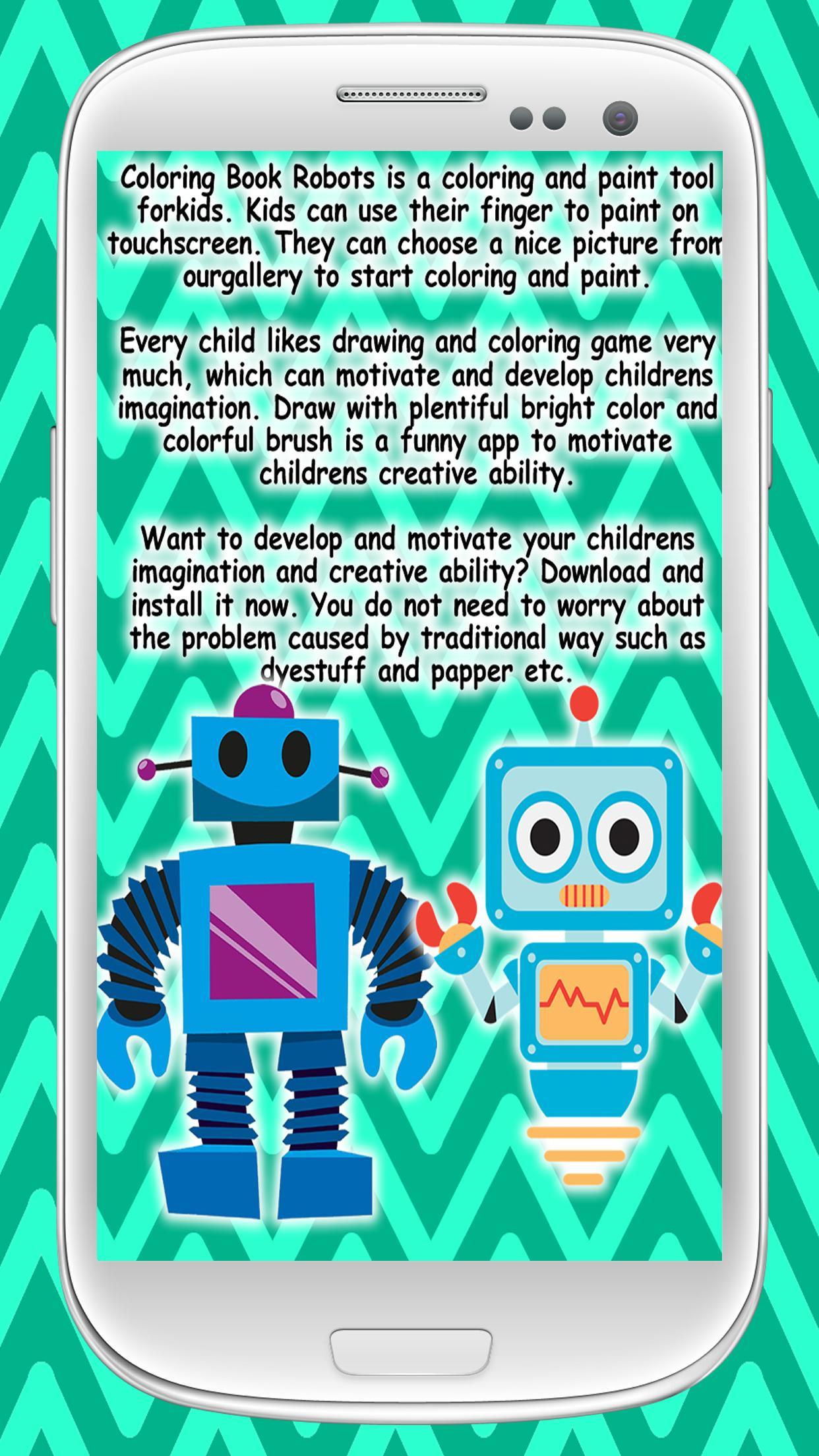 Coloring Book Robots