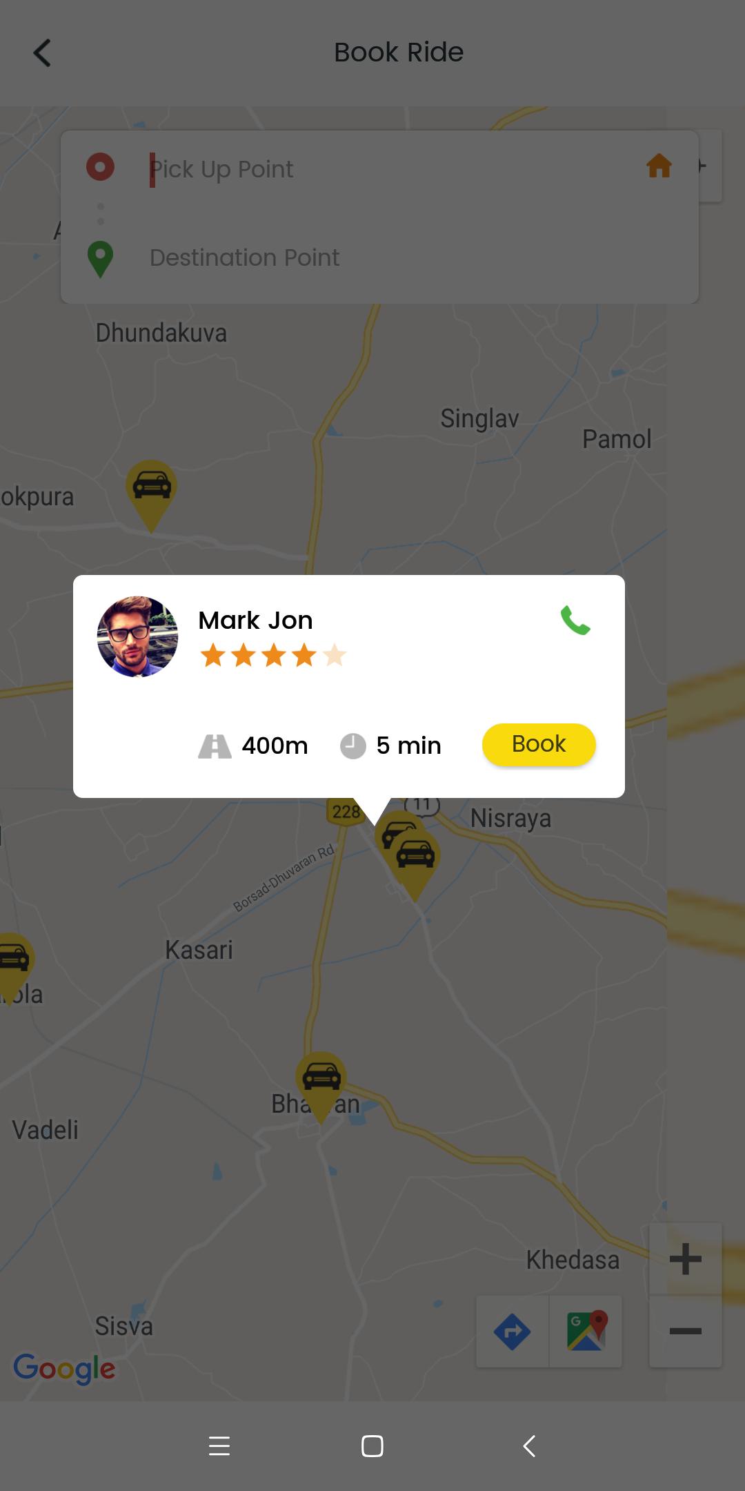 Taxi Booking UI Kit