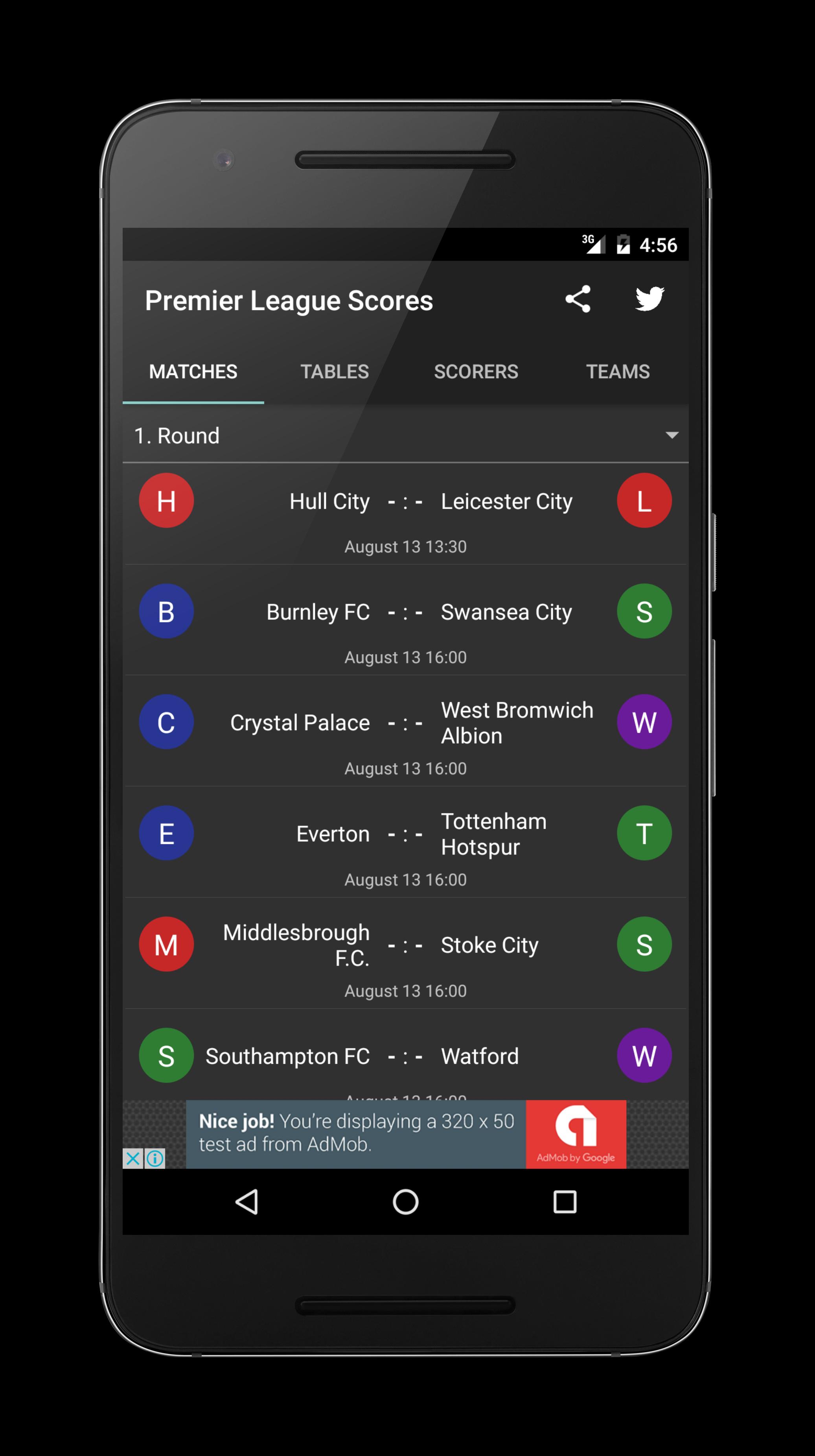 Premier League Scores