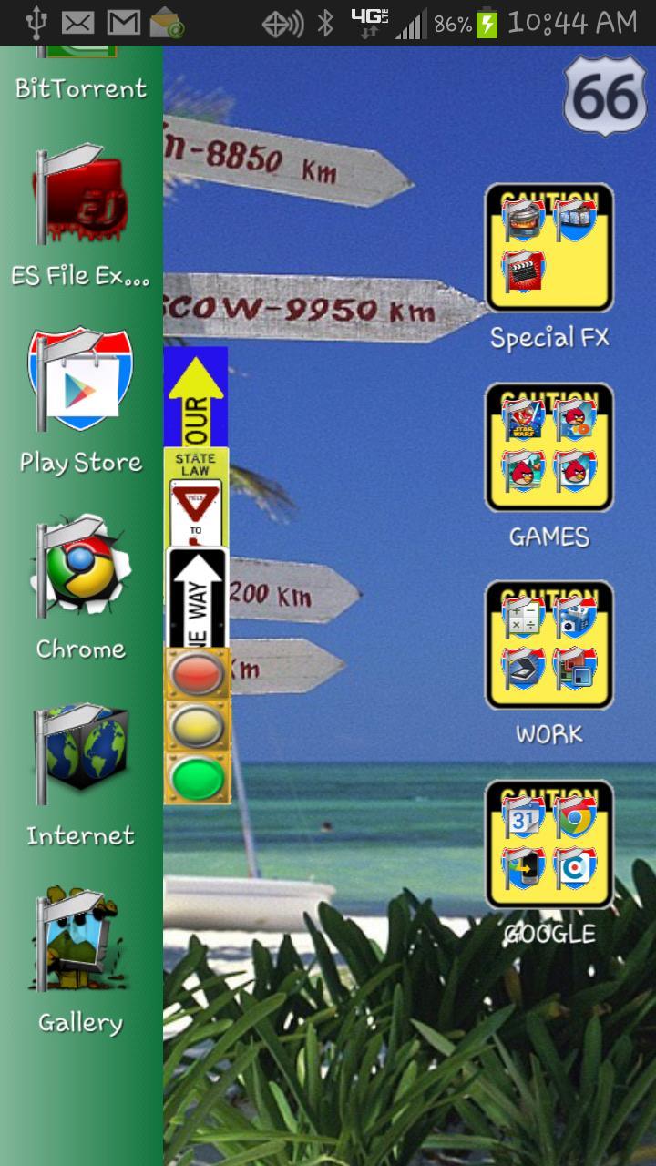 TSF Shell Theme Road Signs