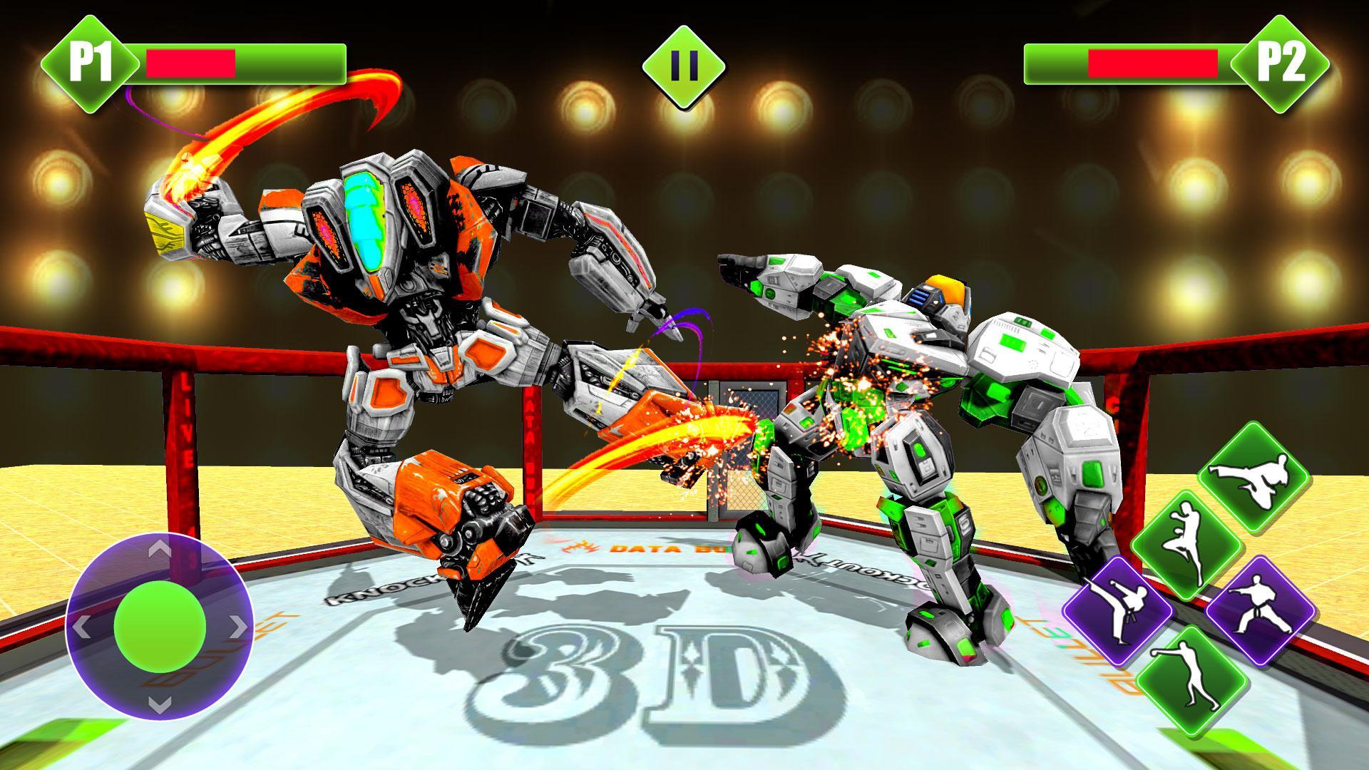 Robot Ring Battle Fighting Are