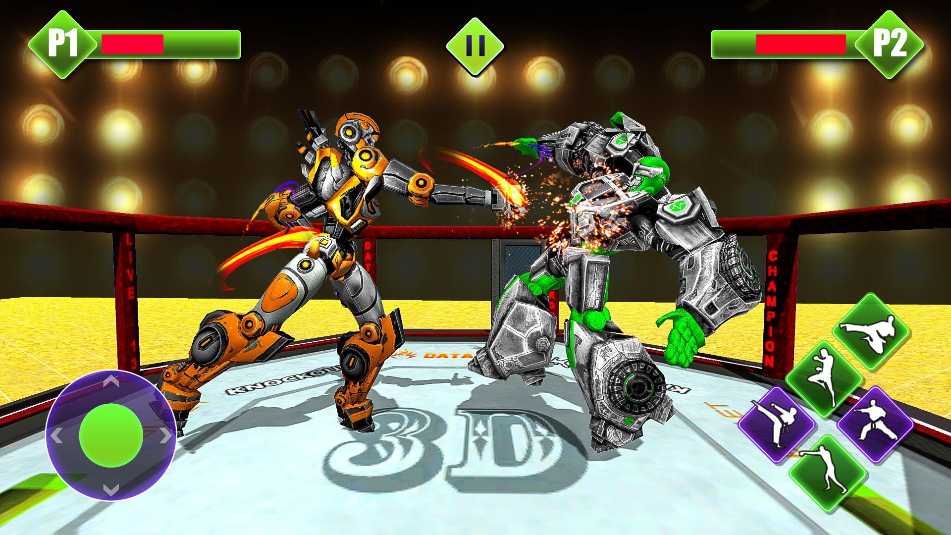 Robot Ring Battle Fighting Are
