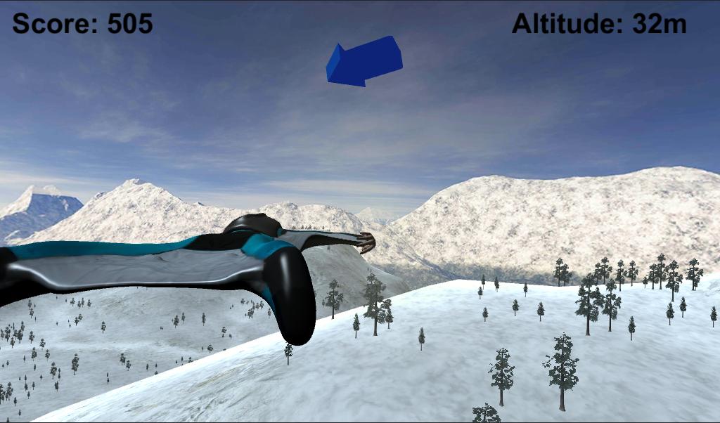 Cardboard Wingsuit Simulator